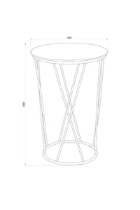 Стол журнальный аллюр размеры