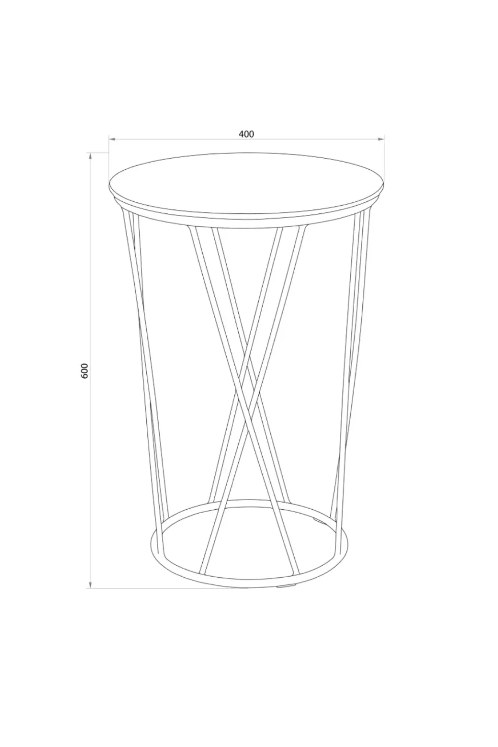 Стол журнальный аллюр размеры