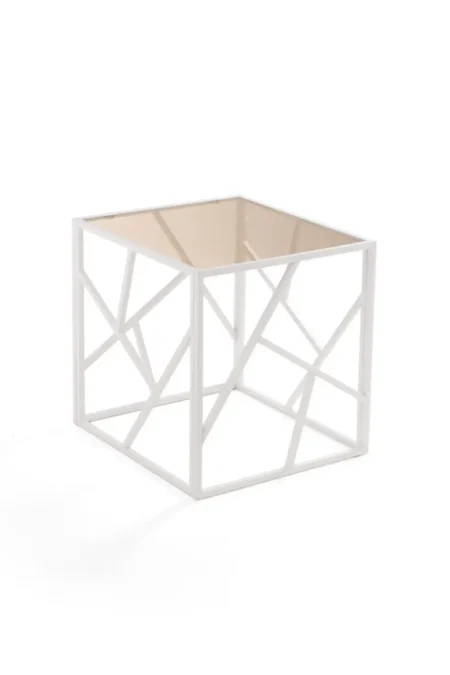 Стол журнальный квадратный стеклянный