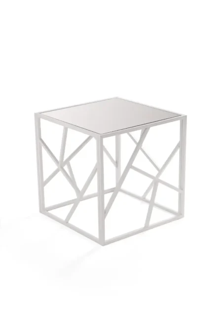 Стол журнальный квадратный стеклянный