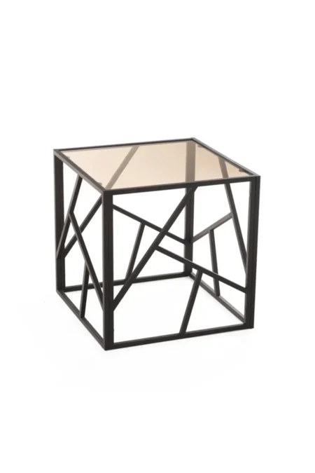 Стол журнальный квадратный стеклянный