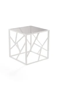 Стол журнальный квадратный стеклянный