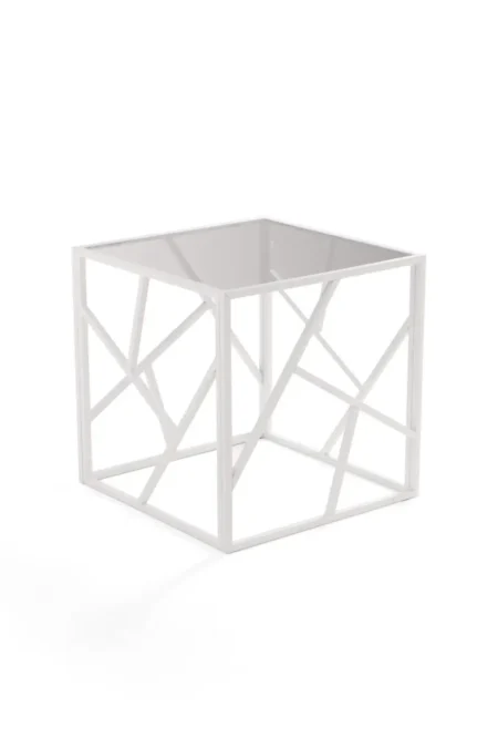 Стол журнальный квадратный стеклянный