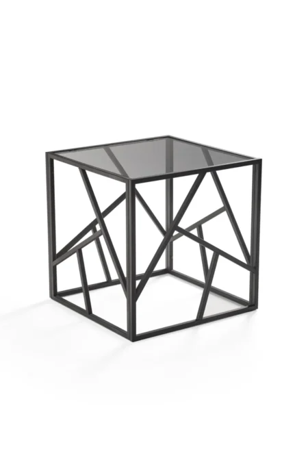 Стол журнальный квадратный стеклянный